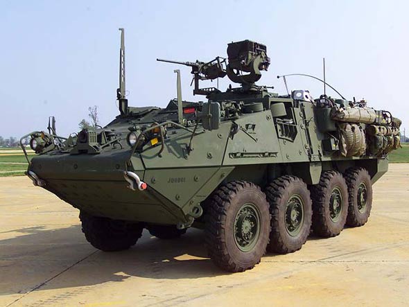 美军近期将装备新型M1127轮式装甲侦察车(图)