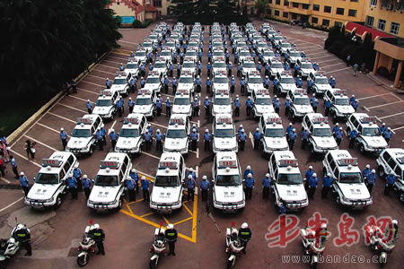 6月29日，市公安局将70辆新110警车发放到市内四区各派出所