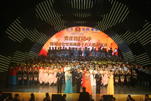 “党在我心中”恢弘阵型 