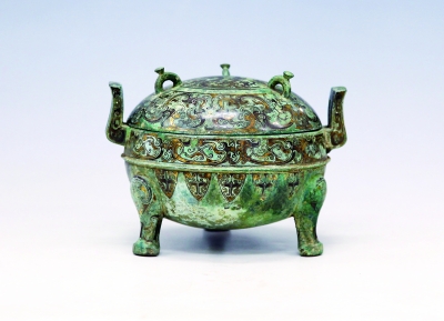 ▲青铜簋(guǐ,同“鬼”音)