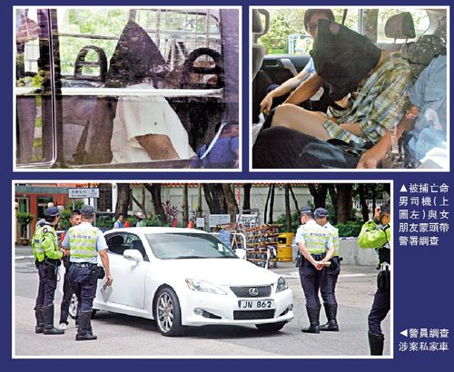 首用自动车牌识别系统香港警方拔枪拘亡命男女