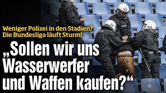 《图片报》：德甲赛场不再安排警察维持治安？