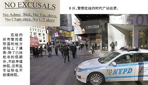 纽约对警察“下狠手” 未完成传票任务不得请假