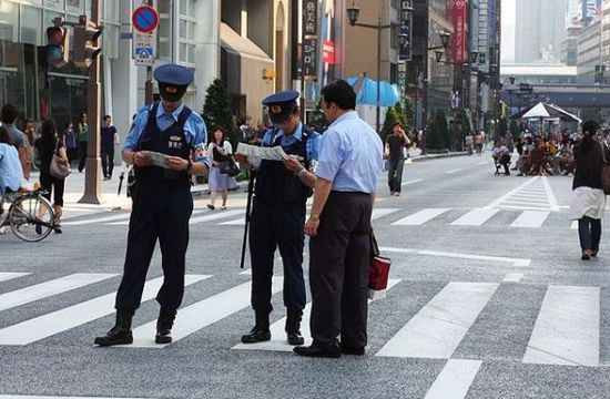 资料图片：日本警察。(图片源于网络)