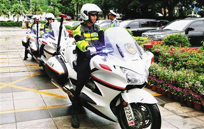 正在值勤的旅游警察。