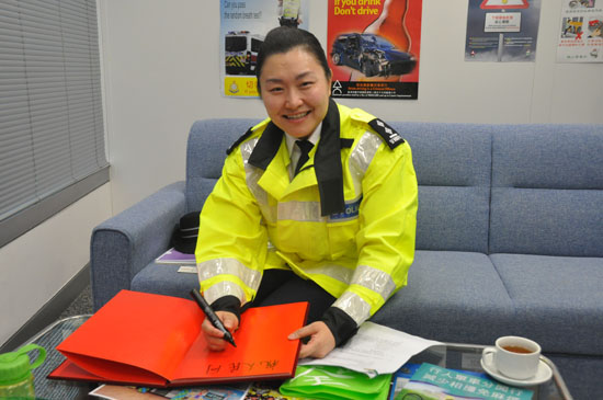 香港警务处交通总部高级督察袁静芳。（摄影：邓志慧）