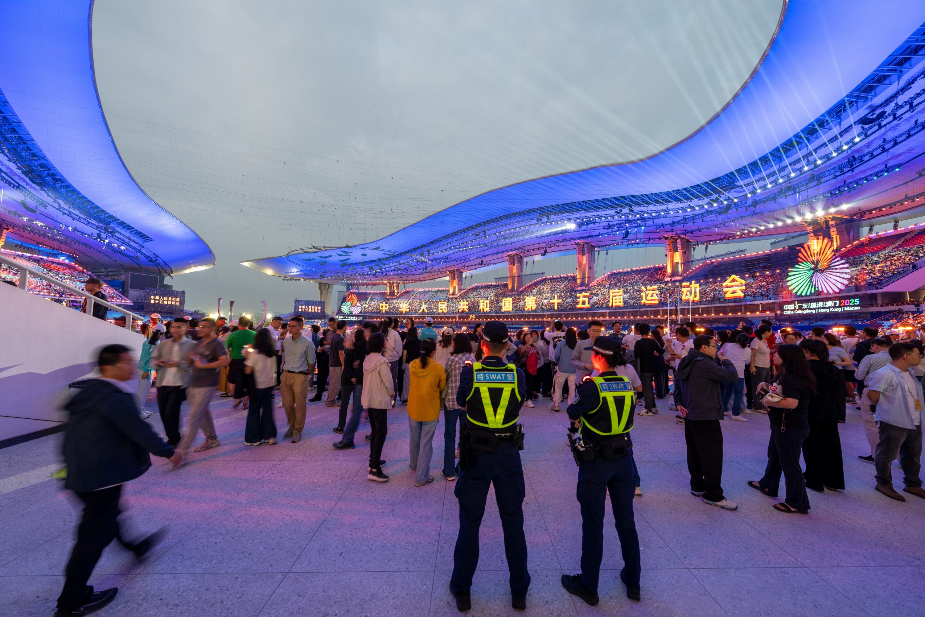 广东公安机关将开闭幕式安保作为十五运会安保的重中之重。广东省公安厅供图